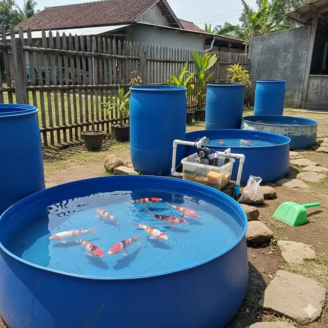 Usaha Ternak Ikan Modal Rp200 Ribu (Foto: AI)