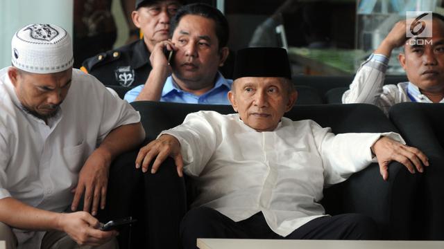 Sambangi KPK, Amien Rais Temui Agus Rahardjo