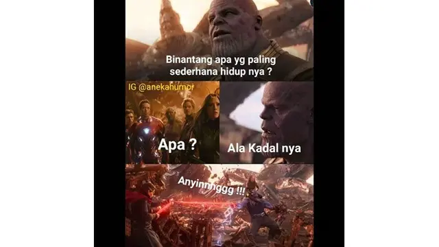 6 Meme Tebak-Tebakan ala Thanos Ini Bikin Geregetan