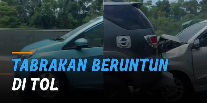 VIDEO: Viral Tabrakan Beruntun Kembali Terjadi di Tol