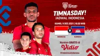 Jangan Ketinggalan, Live Streaming Piala AFF 2020 : Indonesia Vs Kamboja di Vidio. (Sumber : dok. vidio.com)