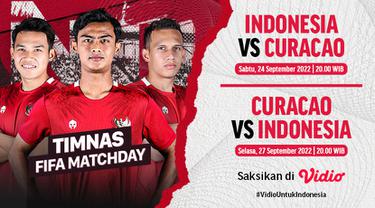 Saksikan Putaran Kedua FIFA Matchday Timnas Indonesia Vs Curacao Mulai Malam Ini di Vidio