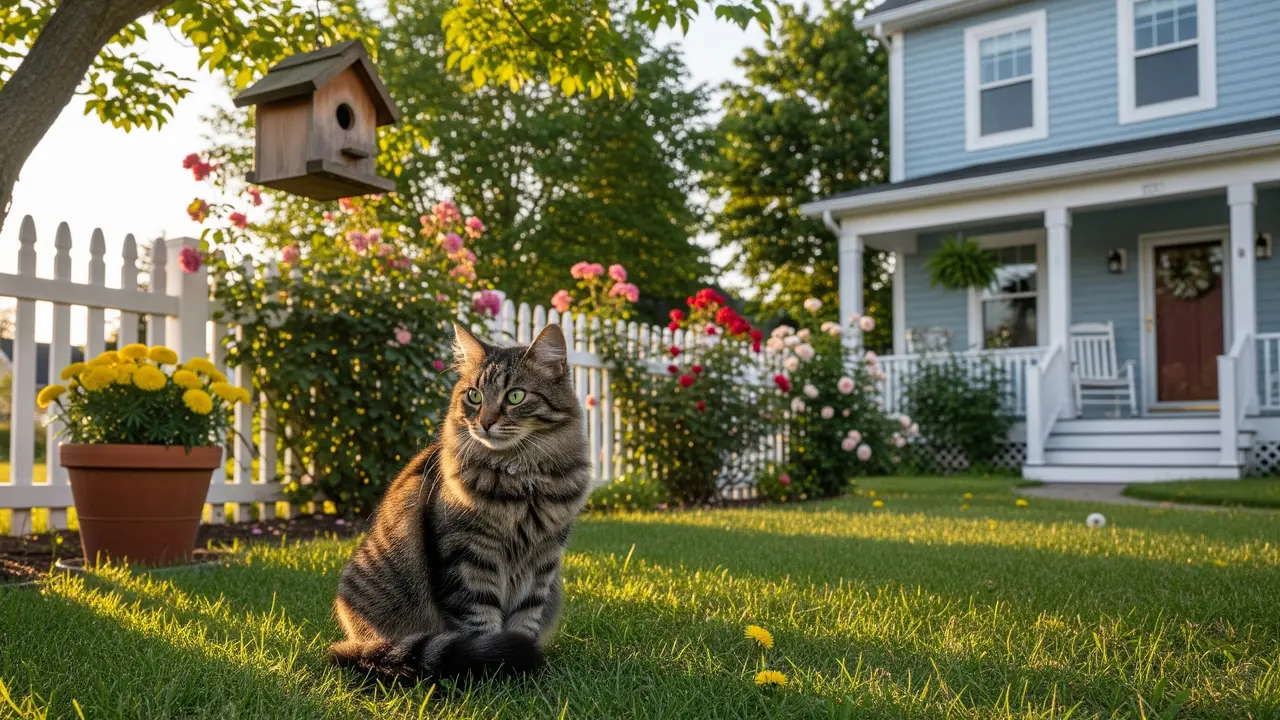 cara mencegah kucing buang kotoran di halaman rumah.