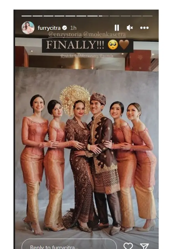 7 Potret Bridesmaids Pernikahan Enzy Storia dan Molen Kasetra, Tampil Memesona