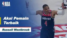 Berita video bintang Washington Wizards, Russell Westbrook, mencetak triple-double dan menjadi pemain terbaik NBA hari ini, Selasa (4/5/2021) WIB.