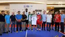 Suasana foto bersama pada puncak acara National Training Camp di Pluit Village Mall, Jakarta, Minggu (29/7). Sebanyak 16 anak terpilih sebagai Jr NBA Indonesia All-Star 2018. (Liputan6.com/Fery Pradolo)