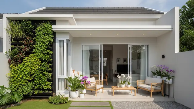 Contoh Rumah Kecil Sederhana untuk Ibu Rumah Tangga yang Suka Berkebun/Gemini AI