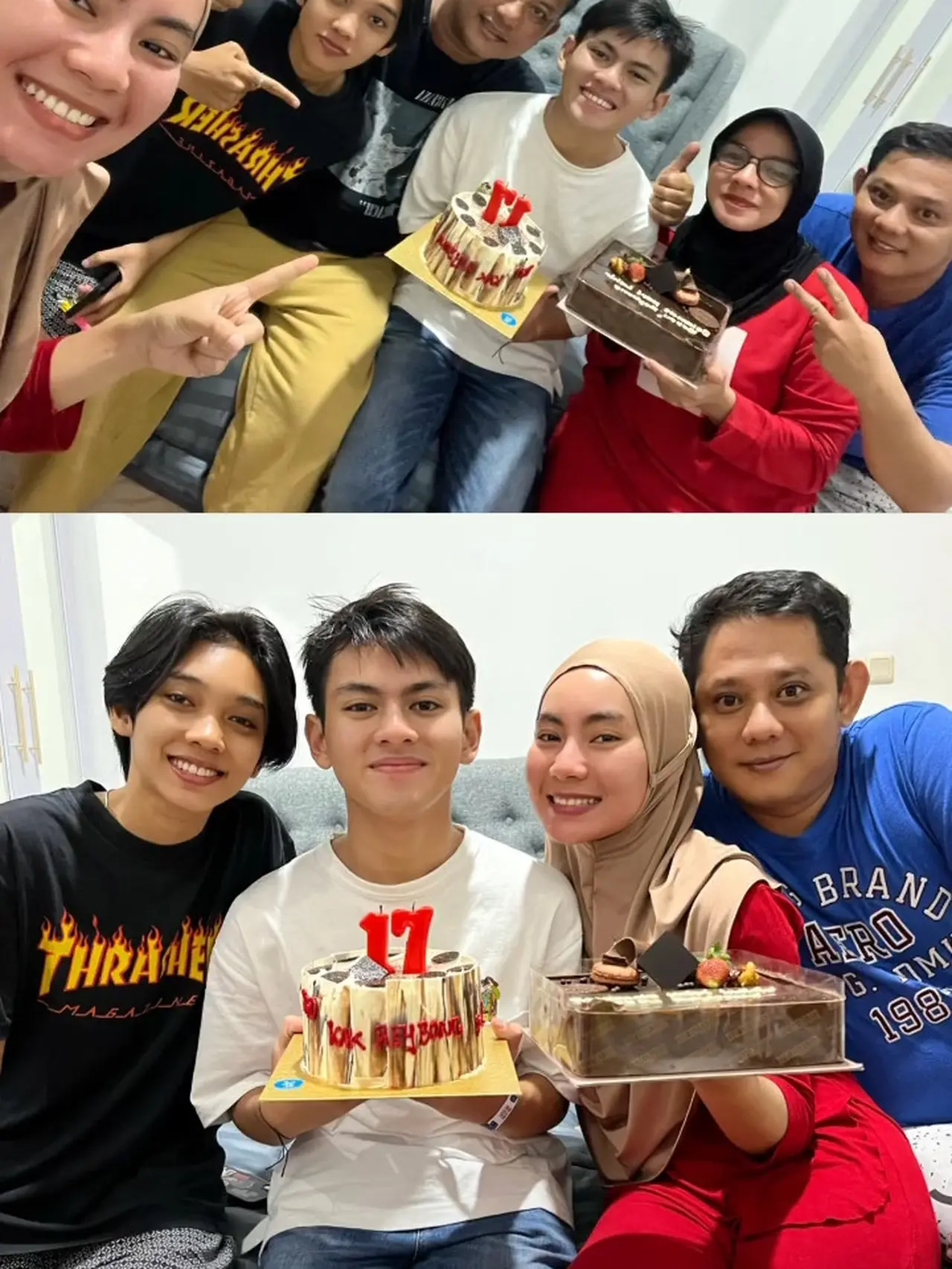 5 Momen Rey Bong Rayakan Ultah ke-17, Dapat Kejutan dari Keluarga ...