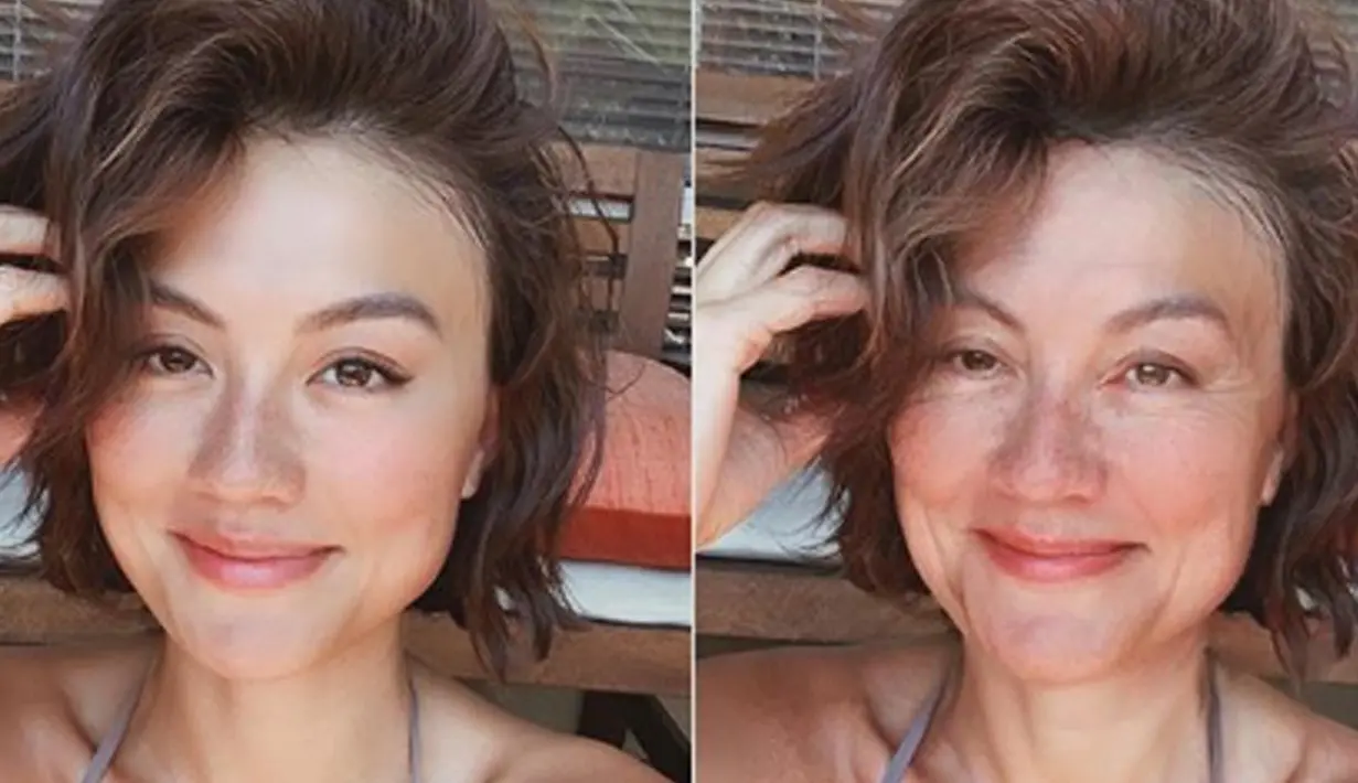 Challenge accepted! Agnes Monica menjadi sorotan karena dirinya masih terlihat cantik meski sudah dua tua nih! (Liputan6.com/IG/agnezmo)