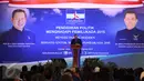 Ketum DPP Partai Demokrat Susilo Bambang Yudhoyono memberi sambutan pada Penutupan Rapat Pleno Partai Demokrat di Cianjur, Jabar, Minggu (30/8/2015). Acara itu dihadiri 233 pasangan calon kepala daerah yang diusung Demokrat. (Liputan6.com/Helmi Afandi)