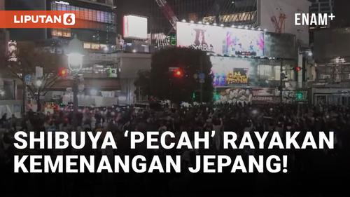 VIDEO: Shibuya Girang Rayakan Kemenangan Timnas Jepang Atas Jerman di Piala Dunia 2022