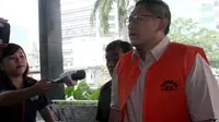 Tidak seperti biasanya. KPK memeriksa tersangka yang dipanggilnya dengan waktu yang cepat. Anas mengaku ia hanya diperiksa selama 30 menit (Liputan6.com/Johan Tallo).