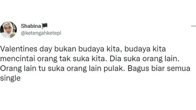 10 Cuitan Kocak Netizen soal 'Valentine Day Bukan Budaya Kita' Ini Bikin Ngenes