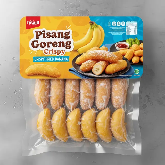 Ilustrasi Pisang Goreng Crispy Frozen/Gemini AI