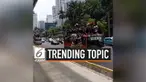 Unjuk rasa mewarnai Sidang Paripurna DPR 2014-2019. Tak hanya unjuk rasa secara langsung, warganet di Twitter pun ikut menyuarakan kepedulian terhadap nasib bangsa melalui tagar #KekuasaanDitanganRakyat.