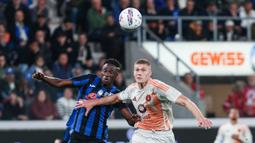 I Giallorossi yang tak terkalahkan dalam 19 laga beruntun di Serie A harus mengakui keangkeran markas Atalanta dan menyerah dengan skor 1-2. (Stefano Nicoli/LaPresse via AP)