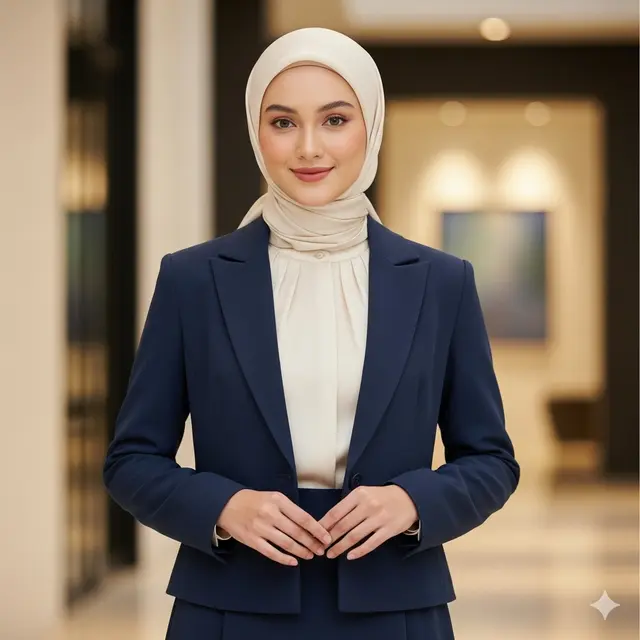 Tren Baju Kondangan Wanita Hijab Simpel Elegan 2025 (Image by Gemini)
