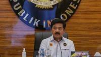 Menko Polhukam Hadi Tjahjanto sekaligus Ketua Satgas Pemberantasan Judi Online mengungkap tiga tugas yang akan dilakukan pihaknya dalam waktu dekat. (Liputan6.com/Angga Yuniar)