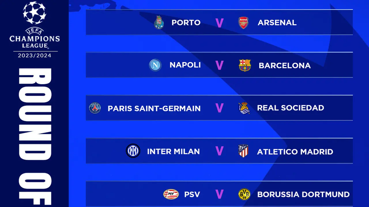 Liga Champions - 16 Besar Liga Champions Musim 2023-2024