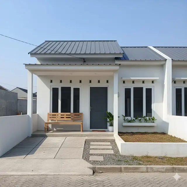 Rumah Sederhana dengan Teras Santai