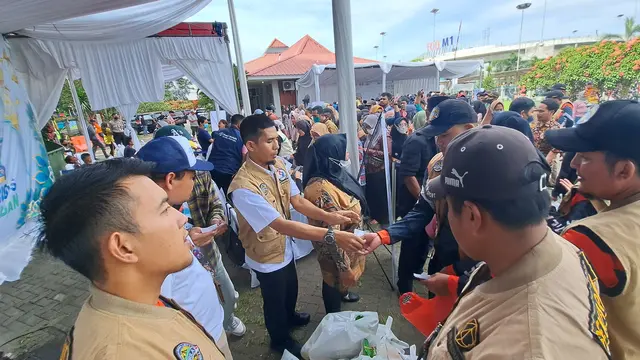 Safari Ramadan BUMN 2023 PT Angkasa Pura II, di sekitar area Bandara Internasional Soekarno Hatta, Kamis (6/4/2023)
