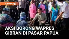 Wakil Presiden Gibran Rakabuming Raka kunjungi pasar Wosi hari Rabu (5/11) pagi. ia sempat memborong dagangan penjual setempat.