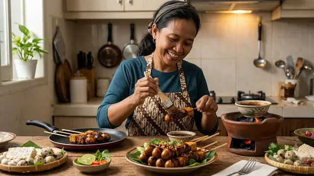 Resep Sate Telur Tempe Petis