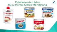 Anjuran BPOM tentang label susu kental manis (Screenshot presentasi BPOM Bijak Mengonsumsi Susu Kental Manis (SKM) dan Produk Sejenis)