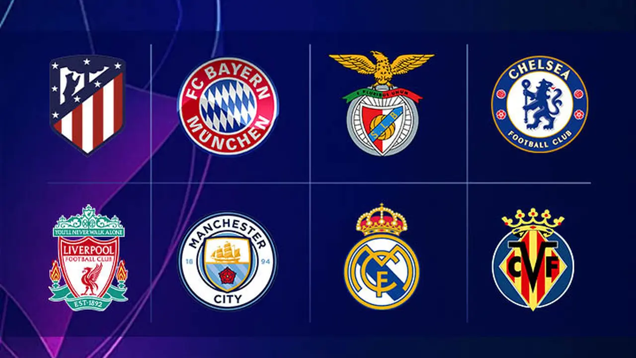 Liga Champions - Ilustrasi Logo Perempat Final