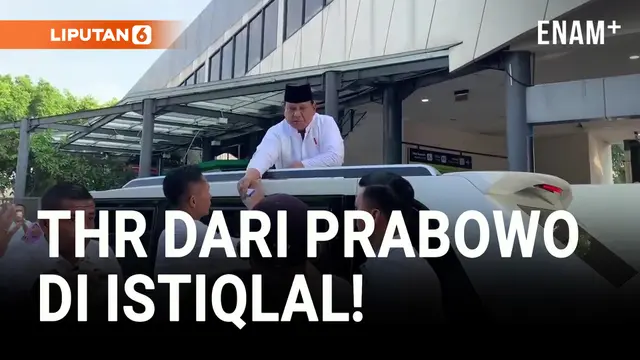 VIDEO: Naik Maung, Prabowo Bagi-bagi THR Usai Sholat Idul Adha