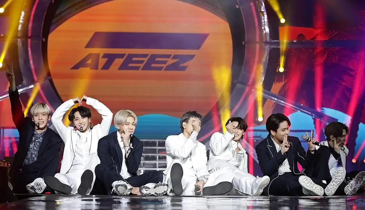 Ateez di Istora Senayan Jakarta, Jumat (20/9/2019). (Bambang E. Ros/Fimela.com)