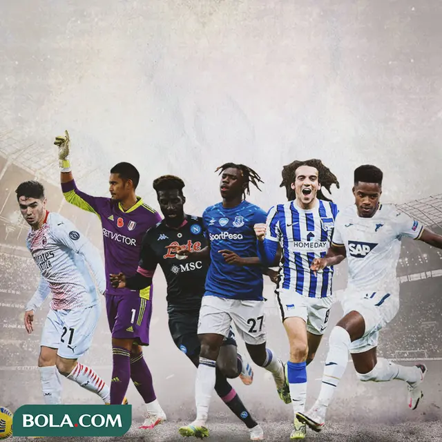 Ilustrasi - Brahim Diaz, Alphonse Areola, Tiemoue Bakayoko, Moise Keane, Matteo Guendouzi, Ryan Sessegnon