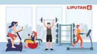 Banner Infografis 5 Cara Cegah Covid-19 Saat Berolahraga di Gym. (Liputan6.com/Abdillah)