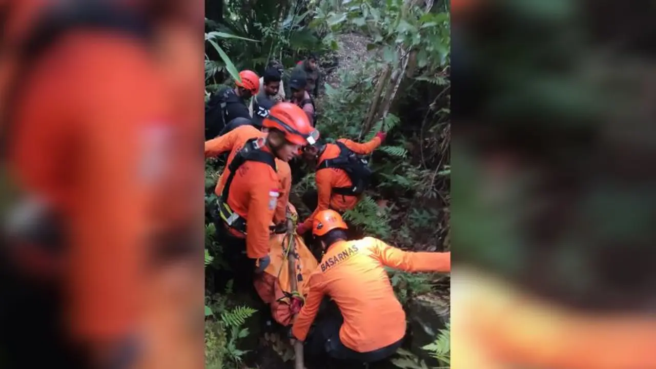 Tim SAR Evakuasi Pendaki Terperosok ke Jurang di Gunung Klabat