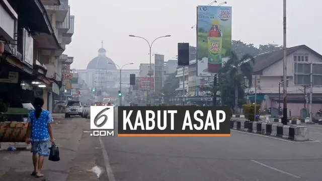 VIDEO: Sempat Diguyur Hujan, Begini Kondisi Kabut Asap Pontianak