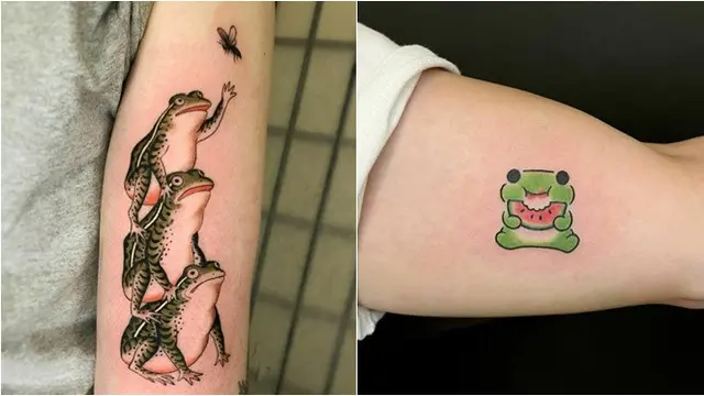 6 Potret Desain Tato Katak Ukuran Besar Vs Kecil, Sama-Sama Bikin Gemas