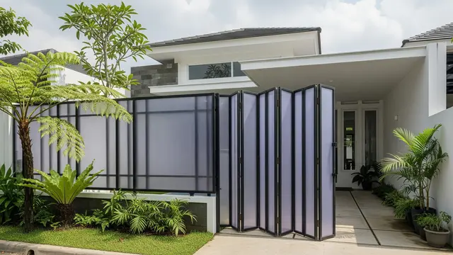 Model Pagar Besi Kombinasi Polikarbonat untuk Rumah Minimalis dengan Budget Terjangkau/ Ilustrasi AI