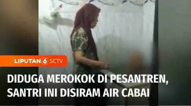 Seorang santri yang masih berusia 13 tahun di Aceh Barat, Aceh, mengalami sakit dan perih di sekujur tubuhnya usai disiram cabai karena melanggar aturan pondok pesantren yaitu merokok. Keluarga korban yang tak terima, melaporkan hal ini ke polisi.