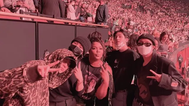 BTS menghadiri konser "Love On" Harry Styles di Los Angeles intip pakainnya/dok. Twitter BTS_twt