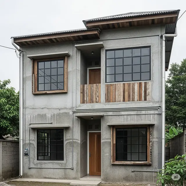 Gaya Industrial dengan Material Bekas