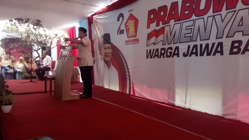 Prabowo Subianto di Garut