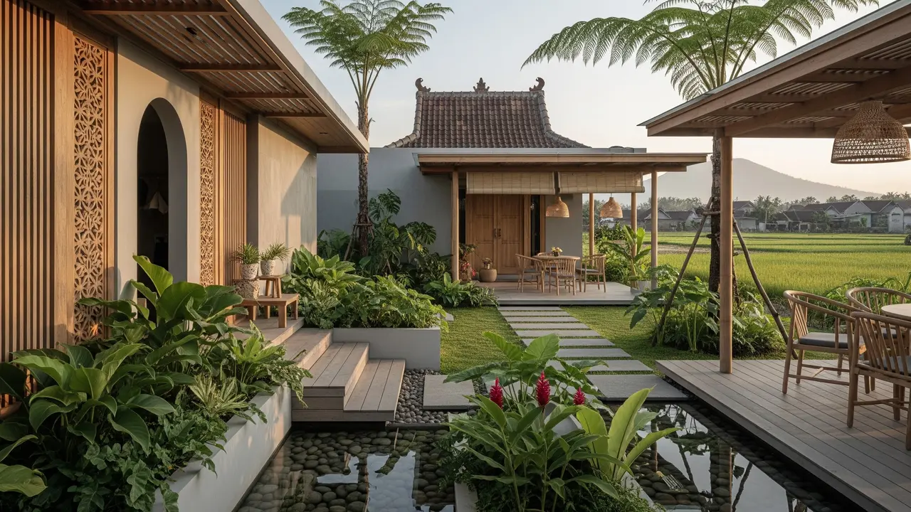 Desain Area Depan Rumah Ala Japandi yang Estetik/Gemini AI