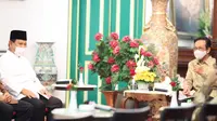 Ketua Umum Partai Gerindra Prabowo Subianto bersilaturahmi ke kediaman Sultan Yogyakarta, Sri Sultan Hamengkubuwono X. (Foto: Istimewa).