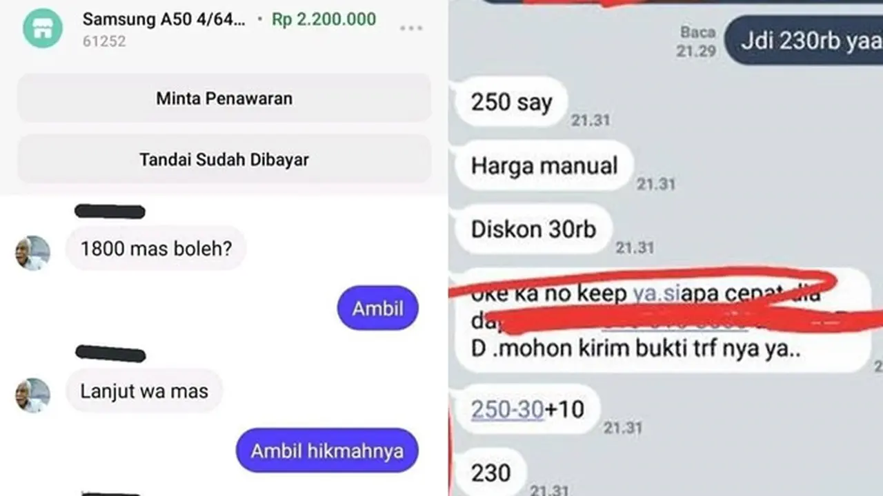 6 Chat Pembeli Nego Harga ke Penjual Ini Bikin Ngakak