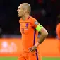 Arjen Robben gagal membawa Belanda berlaga di Piala Dunia 2018. (AFP/Emmanuel Dunand)