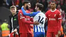 Kemenangan ini menempatkan Liverpool di puncak klasemen sementara Liga Inggris dengan 67 poin dari 29 pertandingan. Sementara, Brighton di posisi sembilan. (AP Photo/Rui Vieira)