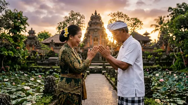 Ucapan Salam Hindu. Foto: AI Generated