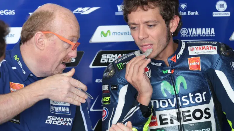 Valentino Rossi dan Luca Cadalora