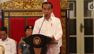 Presiden Joko Widodo (Jokowi) memberikan arahan ketika memimpin Sidang Kabinet Paripurna di Istana Negara, Jakarta, Kamis (3/10/2019). Topik Sidang Kabinet Paripurna tersebut  yakni Evaluasi Pelaksanaan RPJMN 2014-2019 dan Persiapan Implementasi APBN 2020. (Liputan6.com/Angga Yuniar)