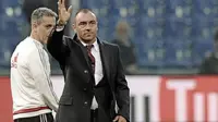 Pelatih anyar Milan, Cristian Brocchi melakukan debut ketika melawan Sampdoria. (acmilan.com)